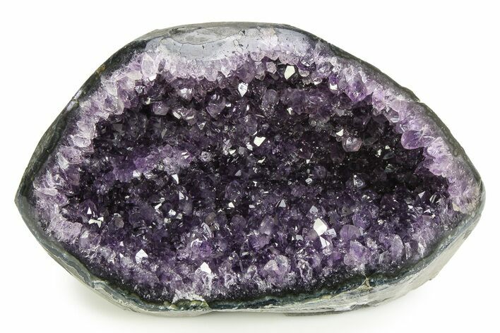 Sparkly Deep-Purple Amethyst Geode - Uruguay #342481
